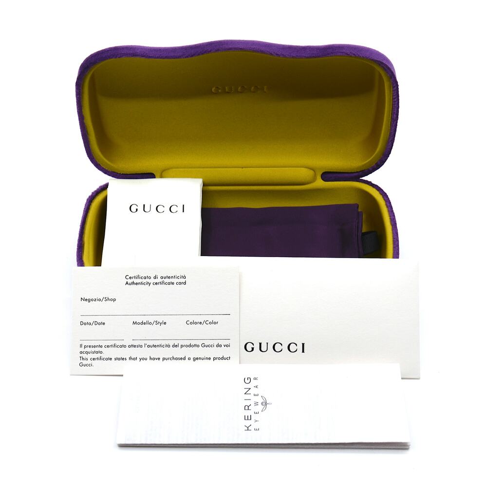 Gucci GG1589O 001 Black Eyeglasses Frames 55-16-145 Authentic New Italy - Picture 15 of 16